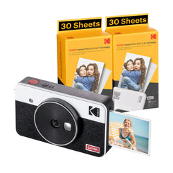 KODAK Mini Shot 2 Retro 4PASS 2-in-1-Sofortbildkamera und Fotodrucker (2,1 x 3,4 Zoll) + 68 Blatt Bundle 